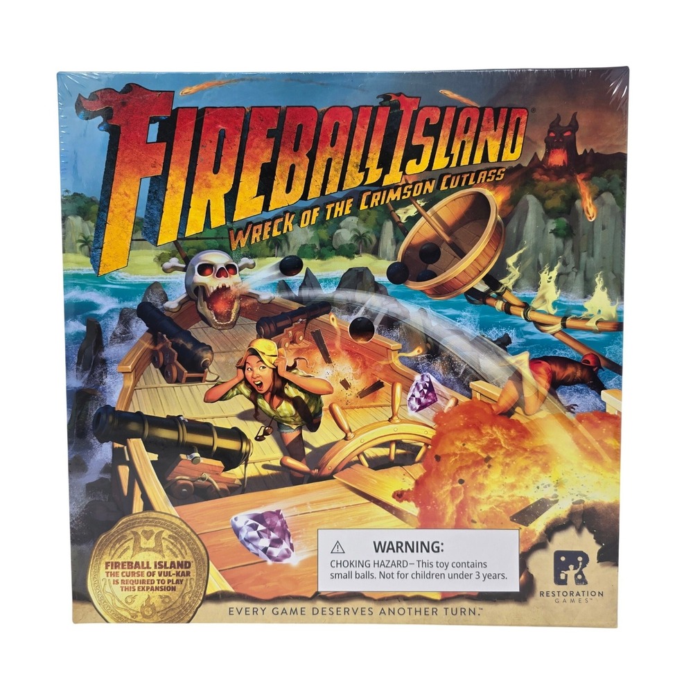 Fireball Island Wreck of the Crimson Cutlass Expansion Restoration Board Game